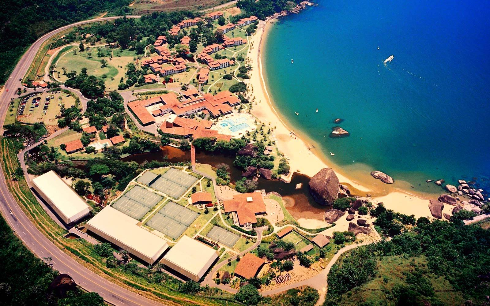 Vista aérea do Resort Club Med Rio das Pedras